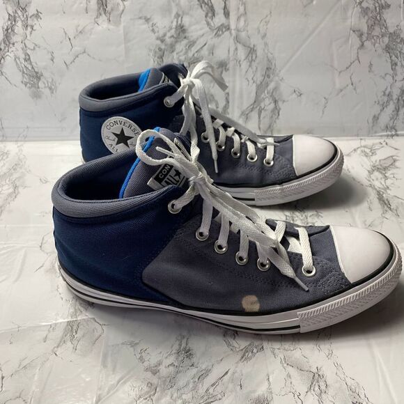Converse CTAS HI STREET Midnight Navy Canvas Mid Sneaker - Picture 3 of 7